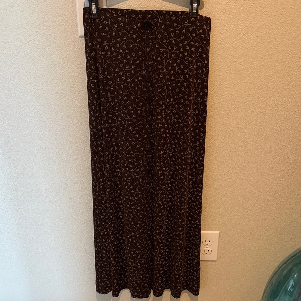 Brown Patterned Women's JM Collection Skirt